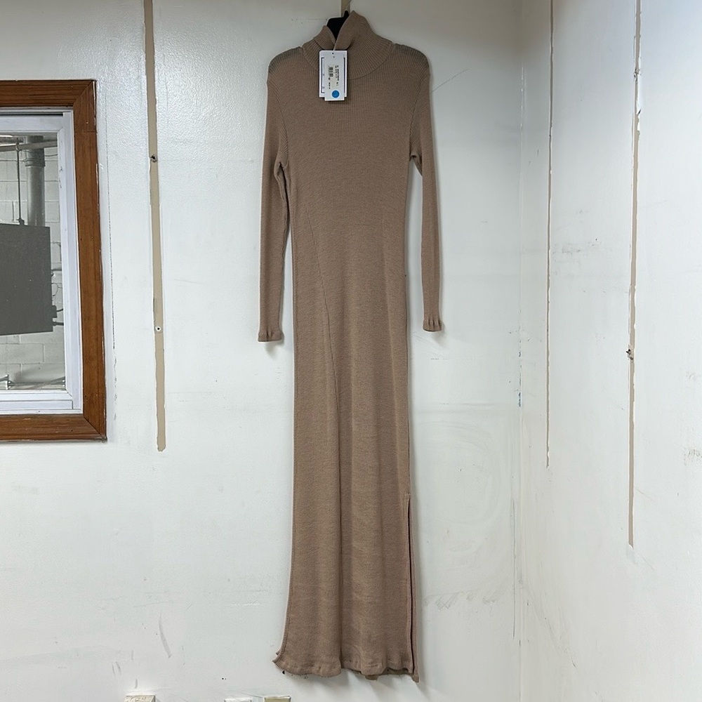 MM6 Maison Margiela Turtleneck Long Sleeve Dress